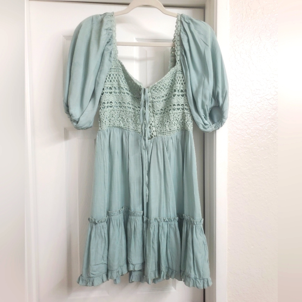 Mint mini dress